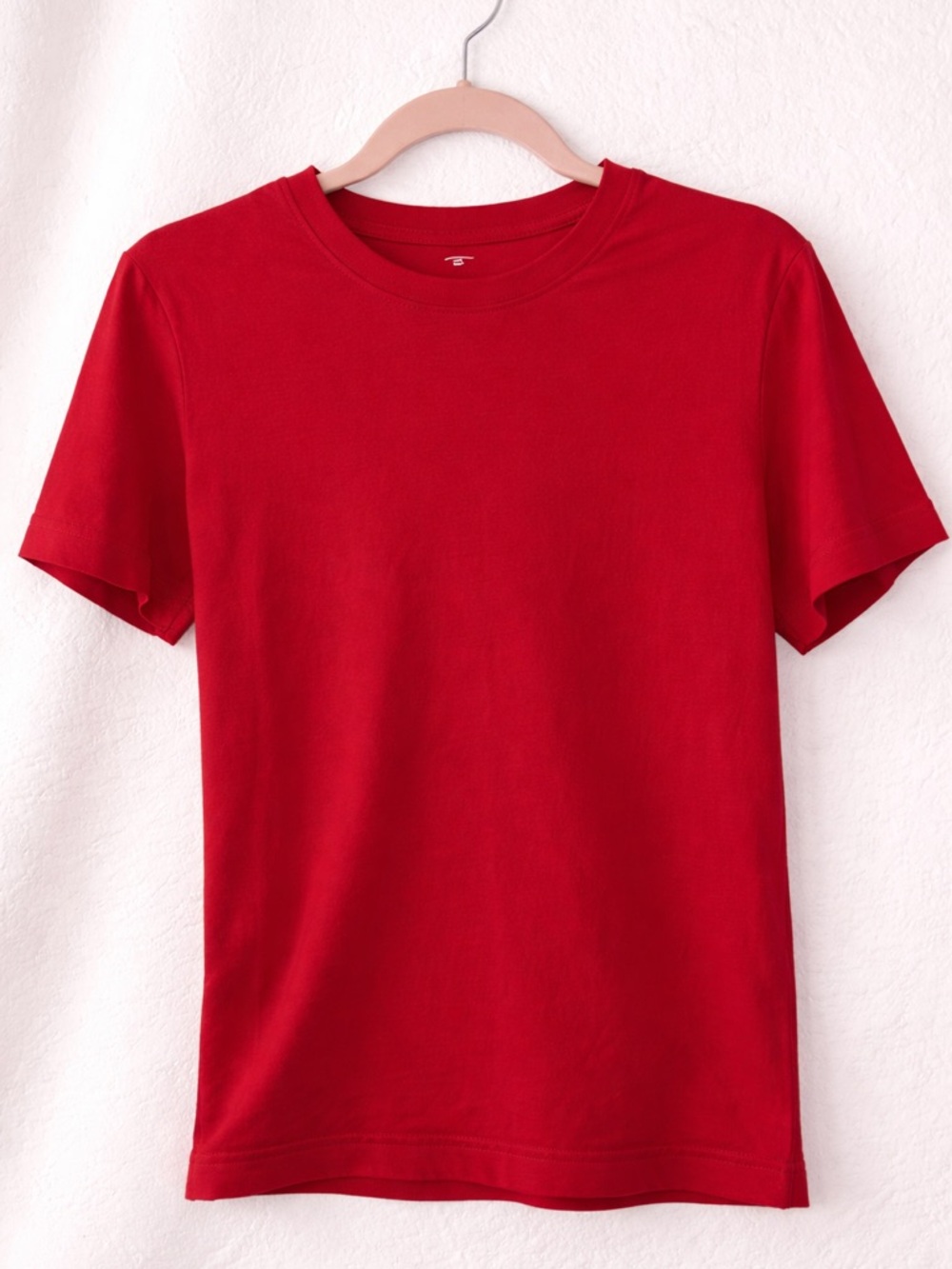 Athletic Works Red Short Sleeve Crew Neck Tee